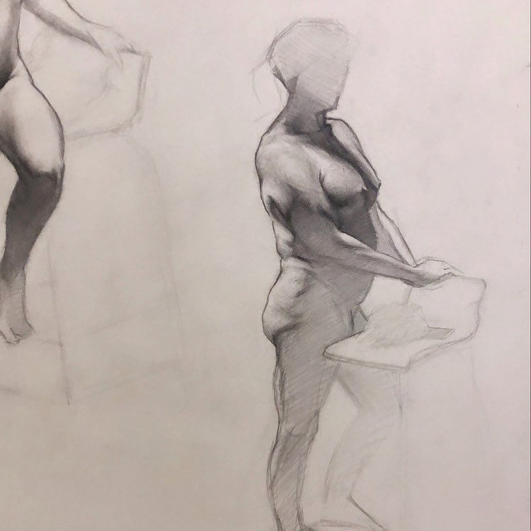 + 3 hr pose from the other day 🥰feels so good to figure draw again